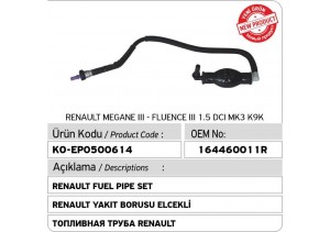 164460011R Renault Yakıt Borusu Elcekli